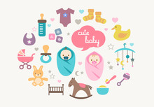 Greetings Card - Babies And Toys