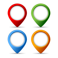 Map location markers