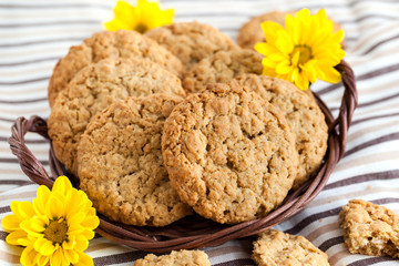 Homemade oatmeal peanut butter cookies