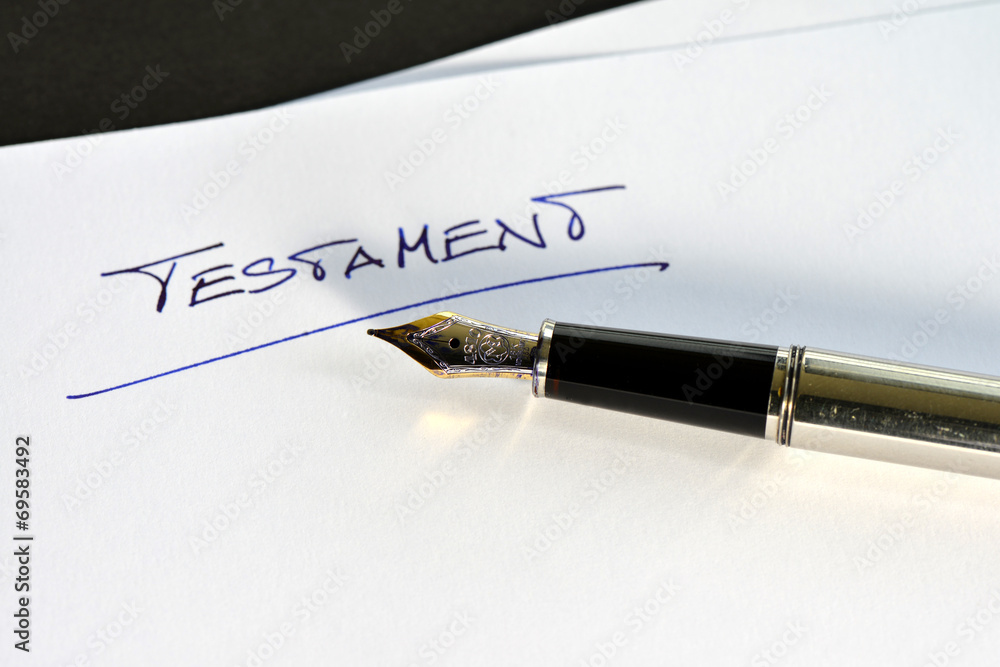 Testament, Letzter Wille, Erbschaft, Tod, Nachlass, Füller