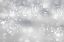 Winter Light Background With Sparkle