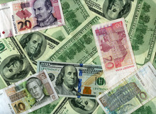 Background. US Dollars And Croatian Kunas