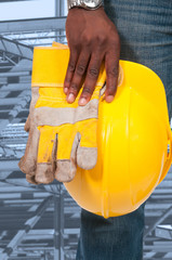 Black Man Construction Worker