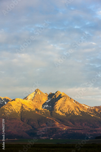 Obraz na płótnie canvas dwuczęściowy "dyptyk" Okolice Łomnicy, Tatry Wysokie (Wysokie Tatry), Słowacja