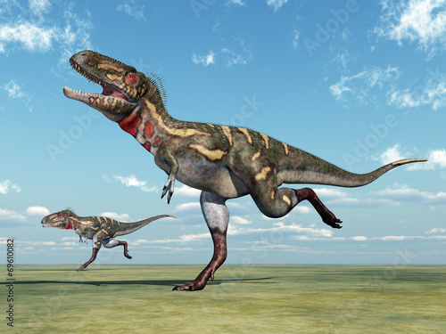 Nowoczesny obraz na płótnie Dinosaur Nanotyrannus