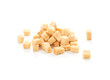 © littlestocker - cube croutons on a white background