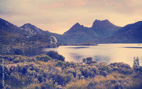 Naklejka samoprzylepna Góra kołyska, styl tasmania instagram