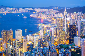 Wall Mural - Aerial Hong Kong Cityscape