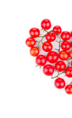 Canvas Print - Half of heart from tomatoes.