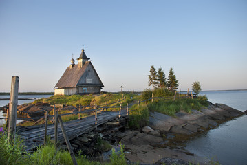 Wall Mural - Old wooden church