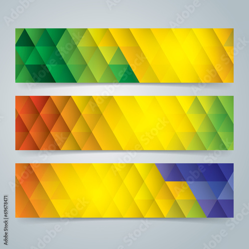Banner Design Background In Brazil Flag Color Concept Buy This