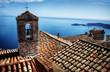 cote d'azur roofs with sea view