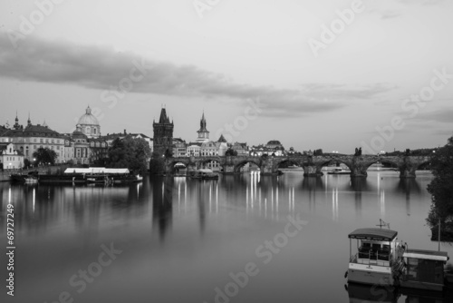 Obraz na płótnie canvas czteroczęściowy "tetraptyk" Praga krajobrazy