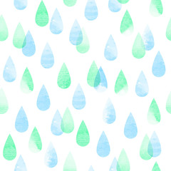 Wall Mural - Rainy seamless pattern