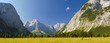 Panorama Landschaft in Österreich im großen Ahornboden