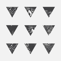 Grunge shapes, triangle