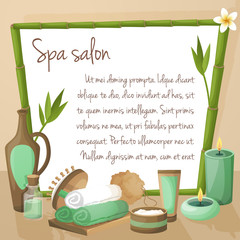 Canvas Print - spa salon background