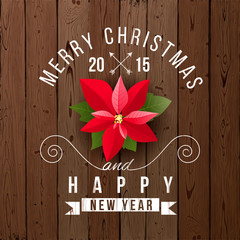 Wall Mural - Christmas type design