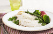 © Anjelika Gretskaia - Baked fish fillet served with broccoli, green bean and potato