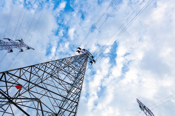 Wall Mural - High voltage tower