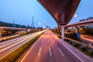 Wall Mural - Traffic through the city