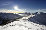 Fototapeta Góry - Krajobraz górski, zima