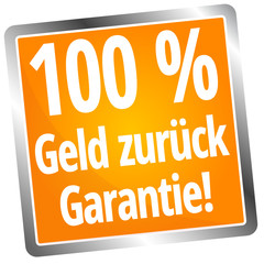 Sticker - 100 % Geld zurück Garantie