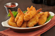Breaded deep fried shrimp