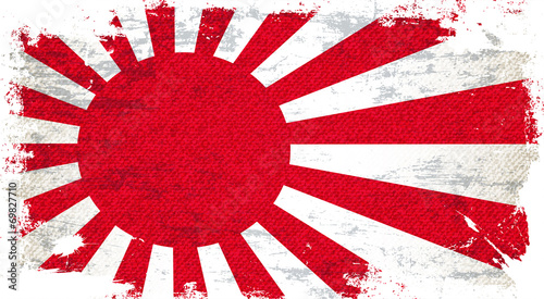 Board z aluminiowym obramowaniem Flaga Japonii sztuki tła