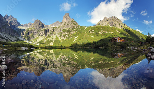 Tapeta ścienna Zielone jezioro na tatry, słowacja