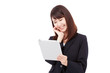 © siro46 - タブレットを持って笑うビジネスウーマン