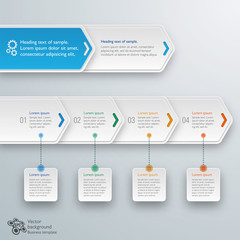Wall Mural - Infographics Vector Background Workflow