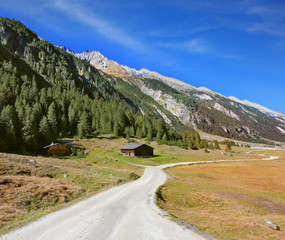 Canvas Print - Wide dirt road