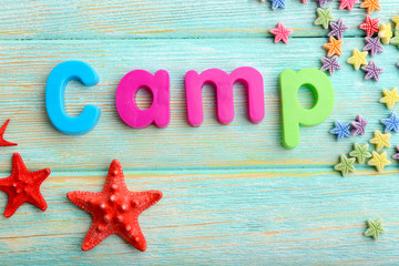 Wall Mural - summer camp concept