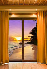 Hotel Room And Beach Landscape