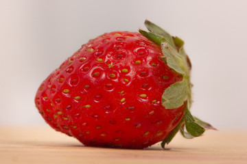 Strawberry in closeup