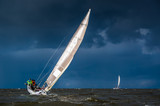 Fototapeta  - Sailing in heavy weather