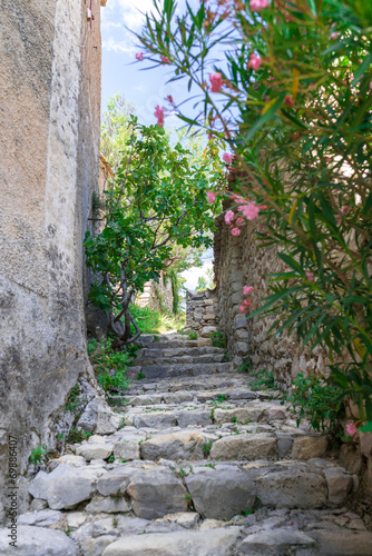 Naklejka na drzwi village in provence