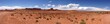 Ultra breites Panoramas in der Wüste in den USA