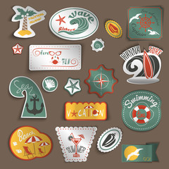 Poster - Travel stickers set