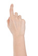 © ibreakstock - Female hand with index finger isolated on white