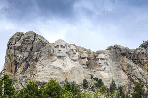 Plakat Prezydenci Pomnika Narodowego Mount Rushmore.