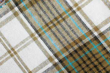 Poster - close up of the checked fabric tecture