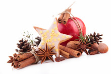 Anise, Cinnamon And Christmas Decoration