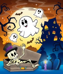 Wall Mural - Haunted house topic image 1