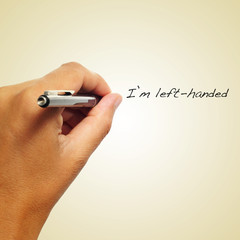 Wall Mural - I am left-handed