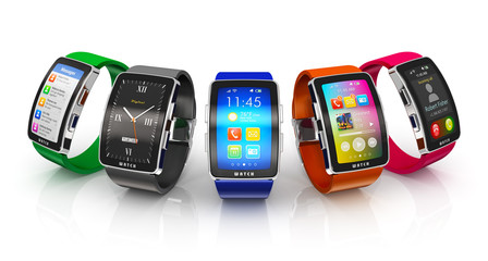 Wall Mural - Collection of smart watches