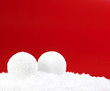 Christmas Snowballs Isolated