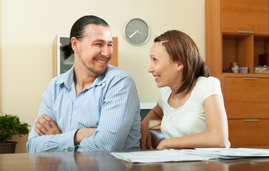 Wall Mural - cheerful middle-aged couple