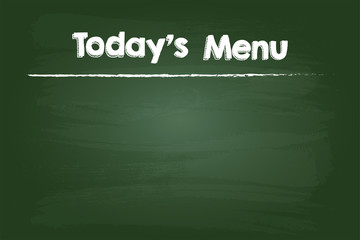 Wall Mural - Today Restaurant Menu On Green Board